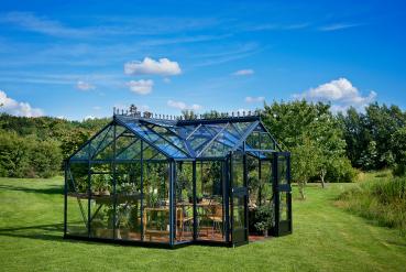 Preview: Juliana Orangeri 15,2 m² anthrazit/schwarz 3 mm gehärtetes Glas